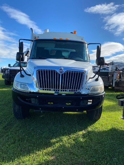 2012 International DuraStar Utility Truck, MaxxForce Motor, Automatic, Air Brakes, Omaha Body, Hose