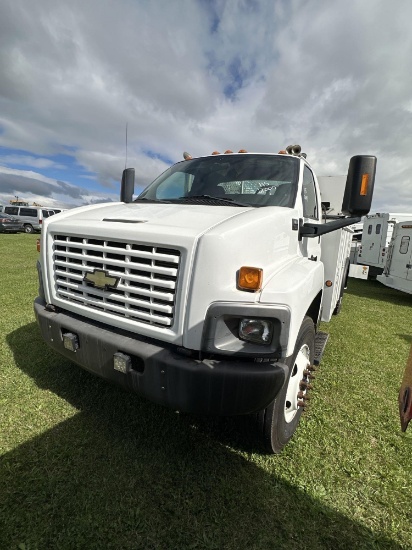 2007 Chevy C7500 Service Truck, CAT C7 Motor, Automatic, Air Brakes, GVWR-25,950lbs, Air Ride Seat,