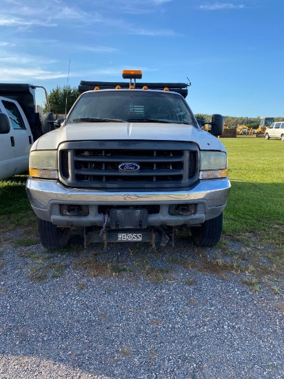 2003 Ford F450 Contractors Dump, PowerStroke DSL, Automatic ,GVWR - 15,000lbs, Storage Boxes,