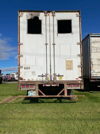 1992 53ft Trailmobile...Storage Trailer, Air Brakes, Tandem Axle, Barn Doors, GVWR-65,000lbs, VIN: