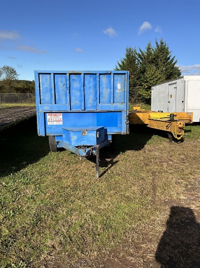 2001 Bri-Mar Tandem Axle Dump Trailer, Tailgate, Swing Doors, No Plate, VIN from Title:...