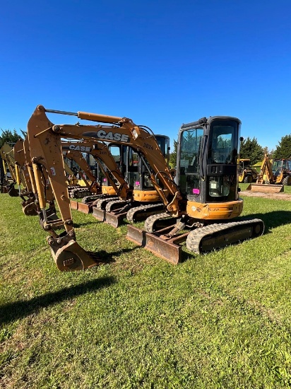 Case CX36B, Cab, Heat, AC, Leveling Blade, GP Bucket, SN: N63024, Hours: 3099