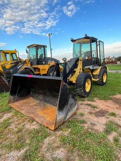 New Holland W80B Wheel Loader, Cab, Heat, Hyd Quick Attach, GP Bucket, 405/70R20 Rubber, Aux Hyd,