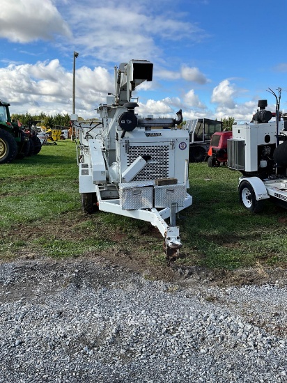 2008 Bandit Intimidator 1890XP Chipper, Pintle Hitch, John Deere DSL, Tandem Axle, SN: 002252,