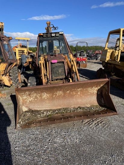 Case 590 Turbo, *Does Not Run*, *Missing Glass*, *Missing Parts*, Cab, Extendahoe, 4x4, Front GP