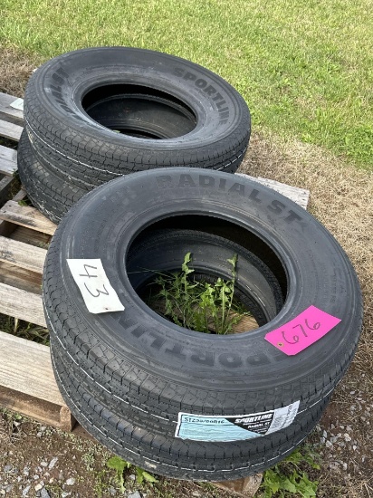 Set of 4 - 235/80R16 Trailer Tires
