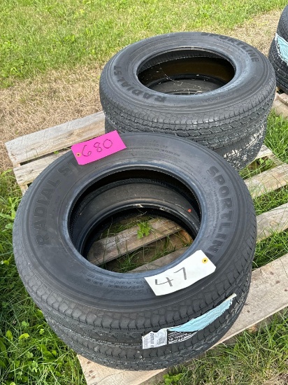 Set of 4 - 205/75R15 Trailer Tires