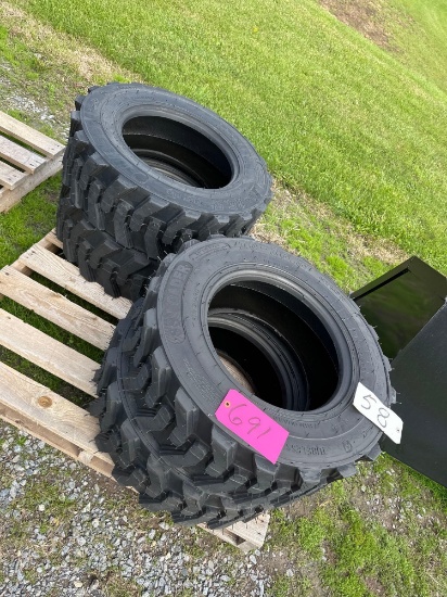 Set of 4 - 10-16.5 Skid Loader Tires