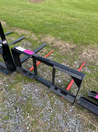 Dual Prong Bale Spear Attachment