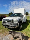 2006 Ford F550 Utility Truck, PowerStroke DSL, Automatic, Dual Fuel Tank, Reading Body, Hitch
