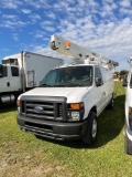 2008 Ford E350 Bucket Van, 5.4L, Automatic, Versalift Bucket Lift, Model Vantel 29N-01, Platform