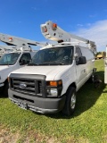2011 Ford E350 Bucket Van, 5.4L, Automatic, ETI Model ETT29SNV Lift, MastRack Ladder Rack, Interior