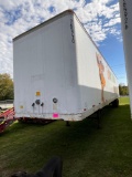 1993 Strick... 53ft Box Trailer, GVWR-65,000lbs, Air Brakes, Tandem Slide Axles, VIN: