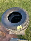 (4) Goodyear G287 MSA, 315-80R 22.5 Tires, Fire Truck Take Offs