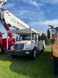 2014 International DuraStar Bucket Truck, MaxxForce Motor, 6 speed, Air Brakes, Adkins Body, Terex