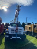 2009 GMC C8500 Crane Truck, GVWR-56,000lbs, Isuzu DSL, Automatic, Air Brakes, Altec AC15-70R-SSB