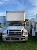 2016 Ford F650 Box Truck, Cummins DSL, Automatic, Knapheide 26' Box w/ over cab storage, VIN: