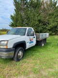 2004 Chevy 3500 Flatbed, 6.0L, Automatic, Weather Guard Storage Boxes, Hitch Receiver, VIN: