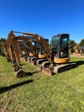 Case CX36B, Cab, Heat, AC, Leveling Blade, GP Bucket, SN: N63024, Hours: 3099