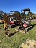 Case CX17B, Rops, Leveling Blade, Rubber Tracks, GP Bucket, Plumbed, SN: N16802, Hours: 2117
