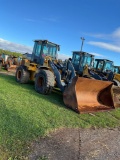 John Deere 624J, Cab, Heat, AC, JRB Quick Attach w/ forks & Bucket, SN: JP606361, Hours: 3282