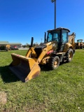 2018 CAT 420F2, Cab, Heat, AC, Front & Rear GP Bucket, DEF, 4x4, Outriggers, SN: C03457, Hours: 1049
