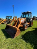 2012 Case 580 Super NWT, Cab, Heat, AC, GP Bucket, Rear Tooth Bucket, Extenda-hoe, Plumbed, Aux Hyd,