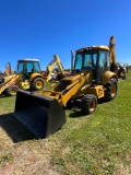 New Holland LB75B, Cab, Heat, Front & Rear GP Buckets, 4x4, Outriggers, SN: 037007, Hours: 3433