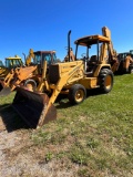John Deere 310D, Rops, Front & Rear GP Buckets, Outriggers, SN: 778669, Hours: 7633