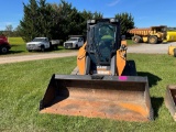 Case TV450, Cab, Heat, AC, Hyd Quick Attach, Aux Hyd, Rubber Tracks, 84