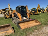 Case 450B, Cab, Heat, AC, Tooth Bucket, Rubber Tracks, Aux Hyd, Rear Camera, Hyd Quick Attach, 2
