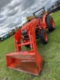 Kubota L4701 w/ LA765, SS Quick Attach, 3 PT PTO, 4x4, Hydstat, SN: L4701D59139, Hours: 504