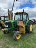 John Deere 6330 Premium, Cab, Heat, AC, 2wd, 2 sets rear remotes, Rear Tire Weight, Tiger Boom
