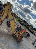 John Deere Backhoe Attachment, Hyd Powered, SN: 0G056622