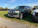 2007 Ford F150 Pick Up, 5.4L, Automatic, 4x4, Extended Cab, Leer Bed Cap, Hitch Receiver, VIN: