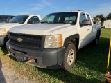 2010 Chevy Silverado Pick Up, Gas, Auto, 4x4, Ext Cab, Short Bed, Rec Hitch, Back Rack Cab