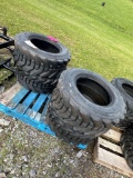 Set of 4 - 12-16.5 Skid Loader Tires