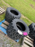 Set of 4 - 10-16.5 Skid Loader Tires