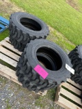 Set of 4 - 10-16.5 Skid Loader Tires