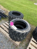 Set of 4 10-16.5 Skid Loader Tires