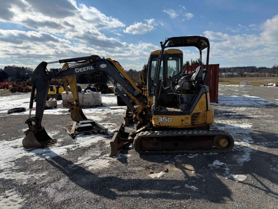 JOHN DEERE 35D TRACK EXCAVATOR OPEN CAB