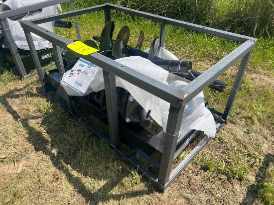 Heavy Duty Skid Steer Auger SSECAG-Y W/ 6", 12", and 14" Bits