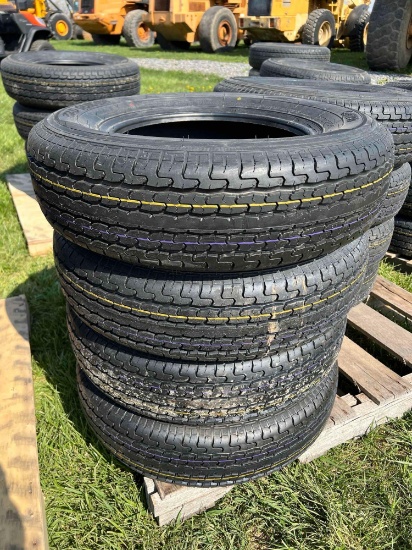Set of 4 ST205/75R15 Radial Trailer Tires