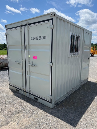 7x11'9 Portable Office Container W/ Side Door