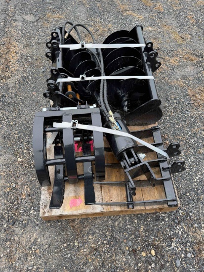 Pallet of Mini Excavator Attachments