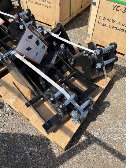Pallet of Mini Excavator Attachments