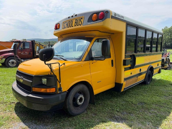 2012 Chevrolet 20 Passenger School Bus