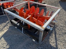 Hydraulic Auger Attachment with Bits