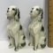 Pair of Adorable Vintage Porcelain Tall Dog Figurines