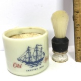 Vintage Old Spice Shaving Mug with Shaving Brush